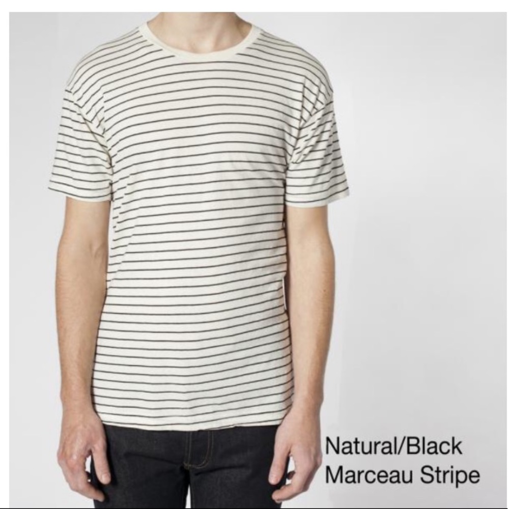 American Apparel Marceau Striped Tee med & Large